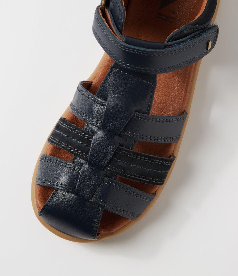 Bobux Kp Roam Junior Navy Leather Flat Shoes