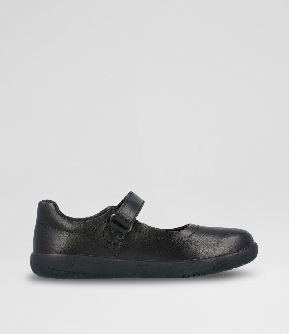 Bobux Kp Spark Black Leather Flat Shoes