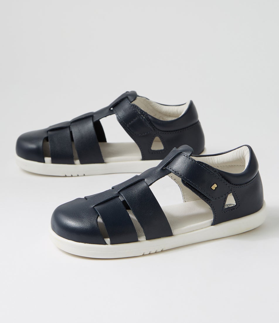bobux Kp Tidal Junior Navy Leather Sandals