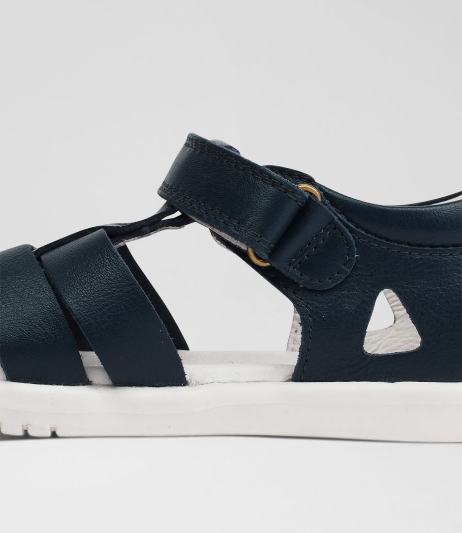 bobux Kp Tidal Junior Navy Navy Leather Sandals