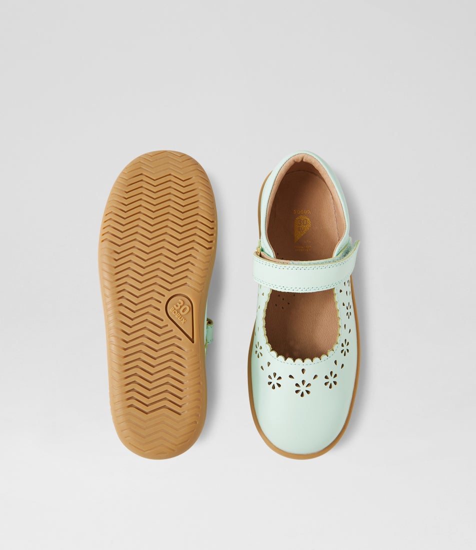 Bobux Kp Tilly Birds Egg Leather Flat Shoes