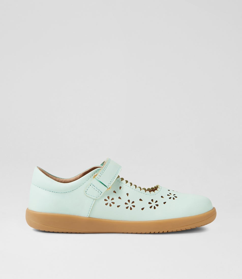 Bobux Kp Tilly Birds Egg Leather Flat Shoes