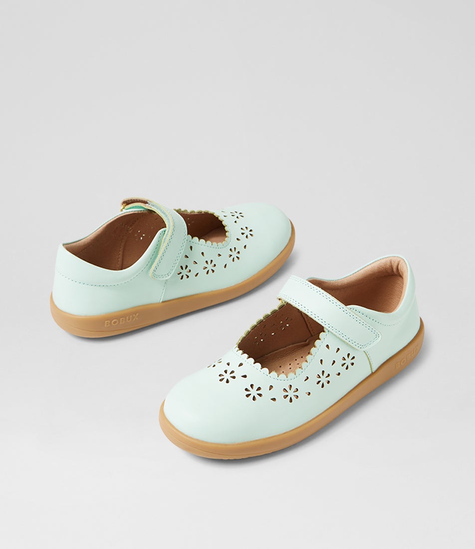 bobux Kp Tilly Birds Egg Leather Flat Shoes
