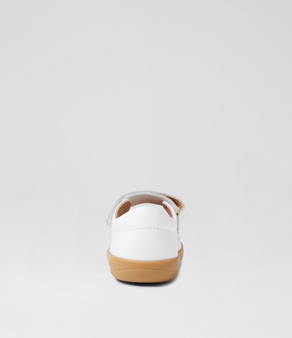 Bobux Kp Tilly White Leather Flat Shoes