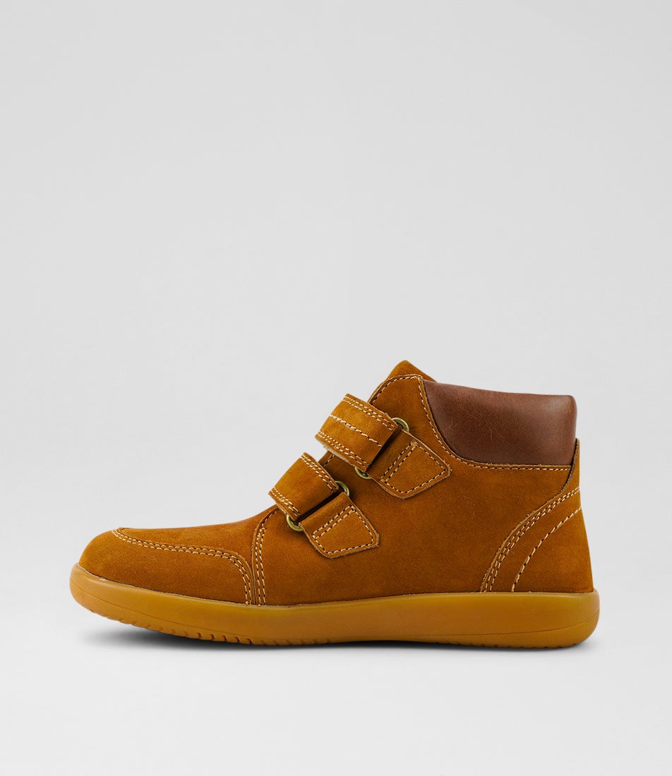 bobux Kp Timber Junior Mustard Suede Ankle Boots