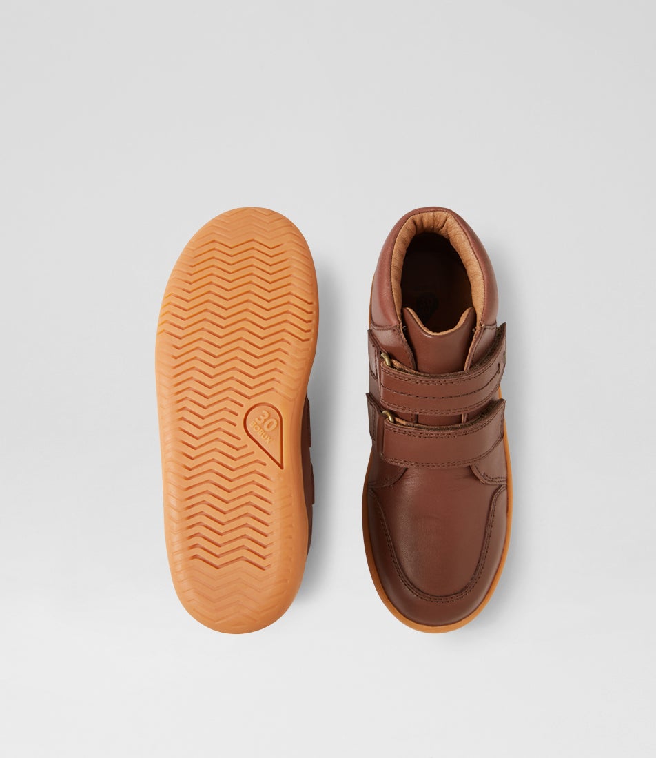 Bobux Kp Timber Junior Toffee Leather Ankle Boots