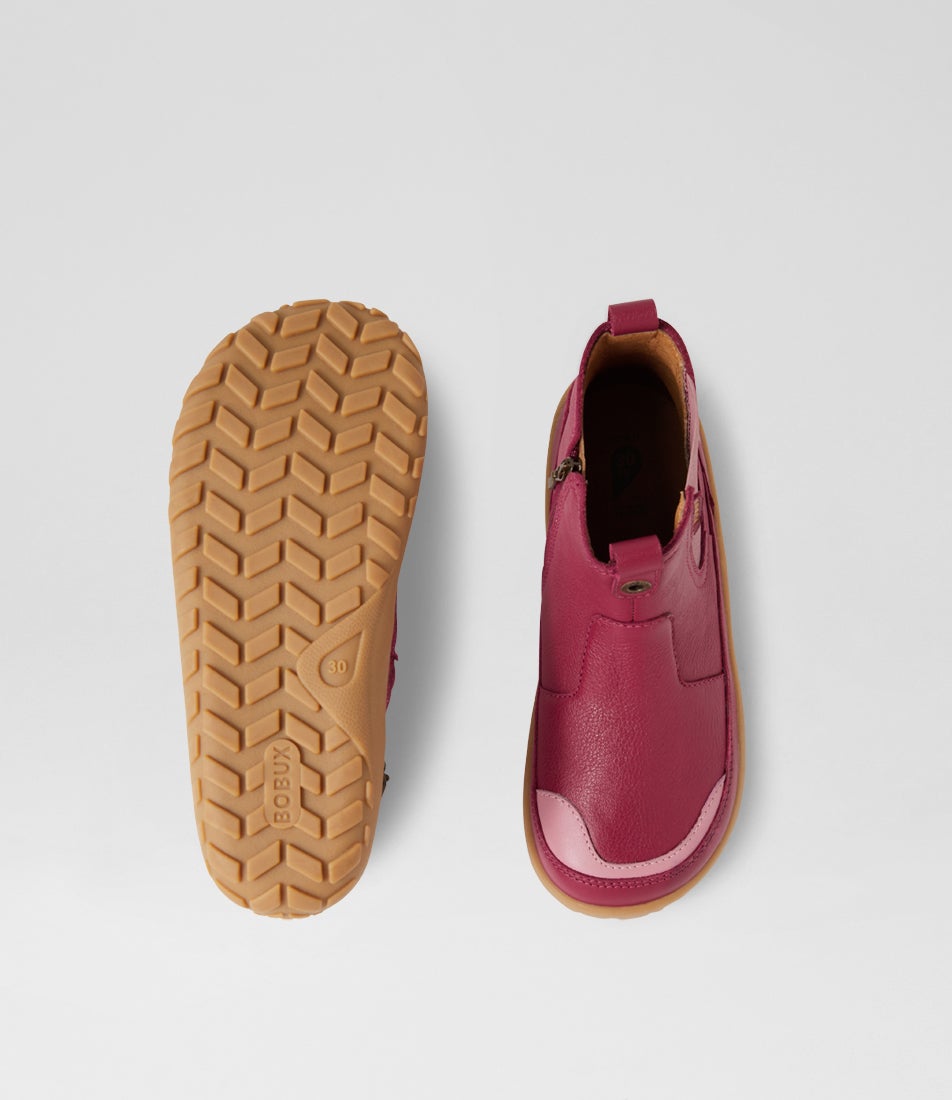 Bobux Kp Trail Beaujolias Leather Ankle Boots