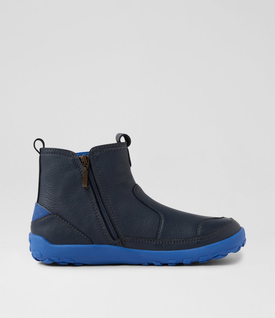 Bobux Kp Trail Navy Leather Ankle Boots