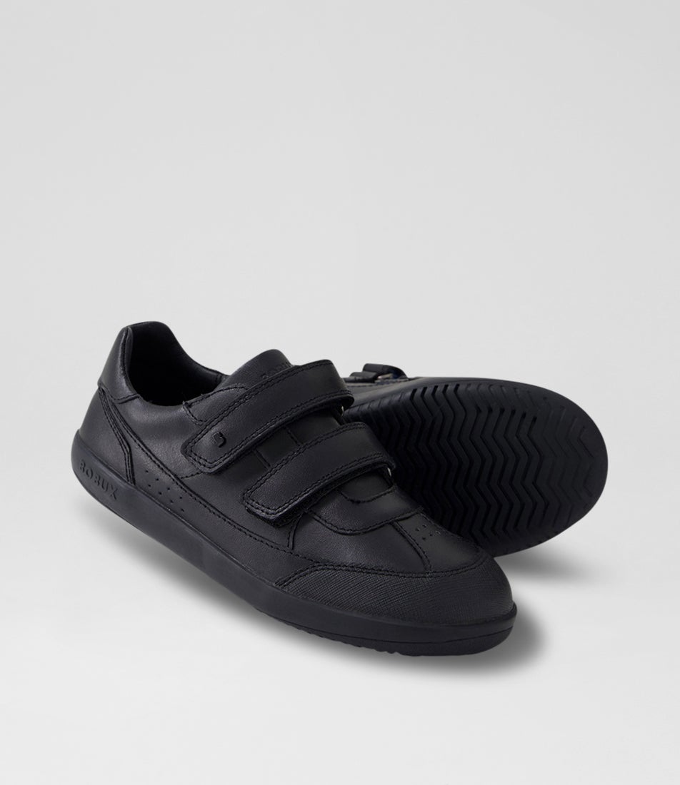 Bobux Kp Traverse Black Leather Flat Shoes