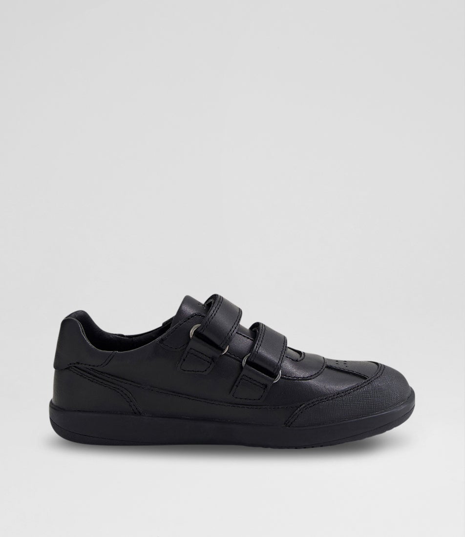 Bobux Kp Traverse Black Leather Flat Shoes