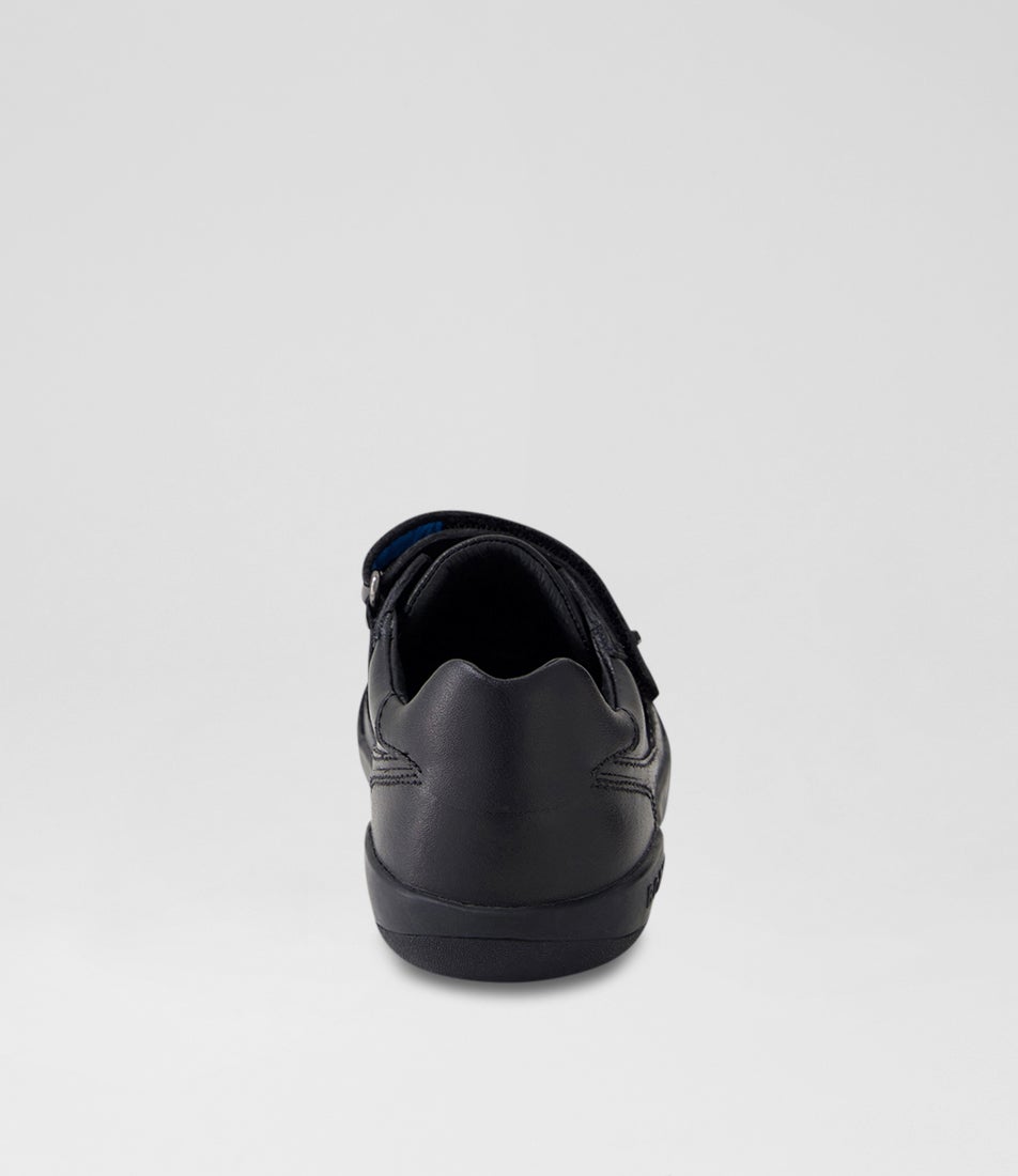 Bobux Kp Traverse Black Leather Flat Shoes