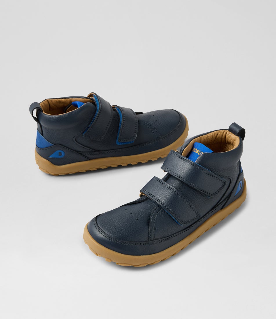 bobux Kp Trek Navy Leather Ankle Boots