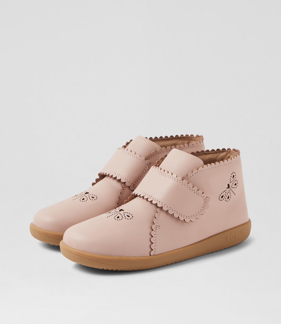bobux Kp Willow Cameo Rose Leather Ankle Boots