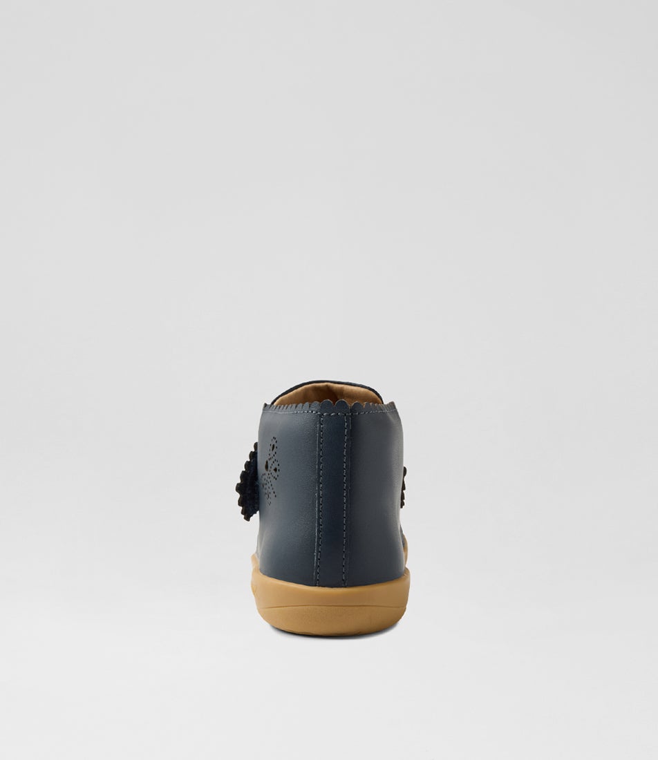 Bobux Kp Willow Navy Leather Ankle Boots