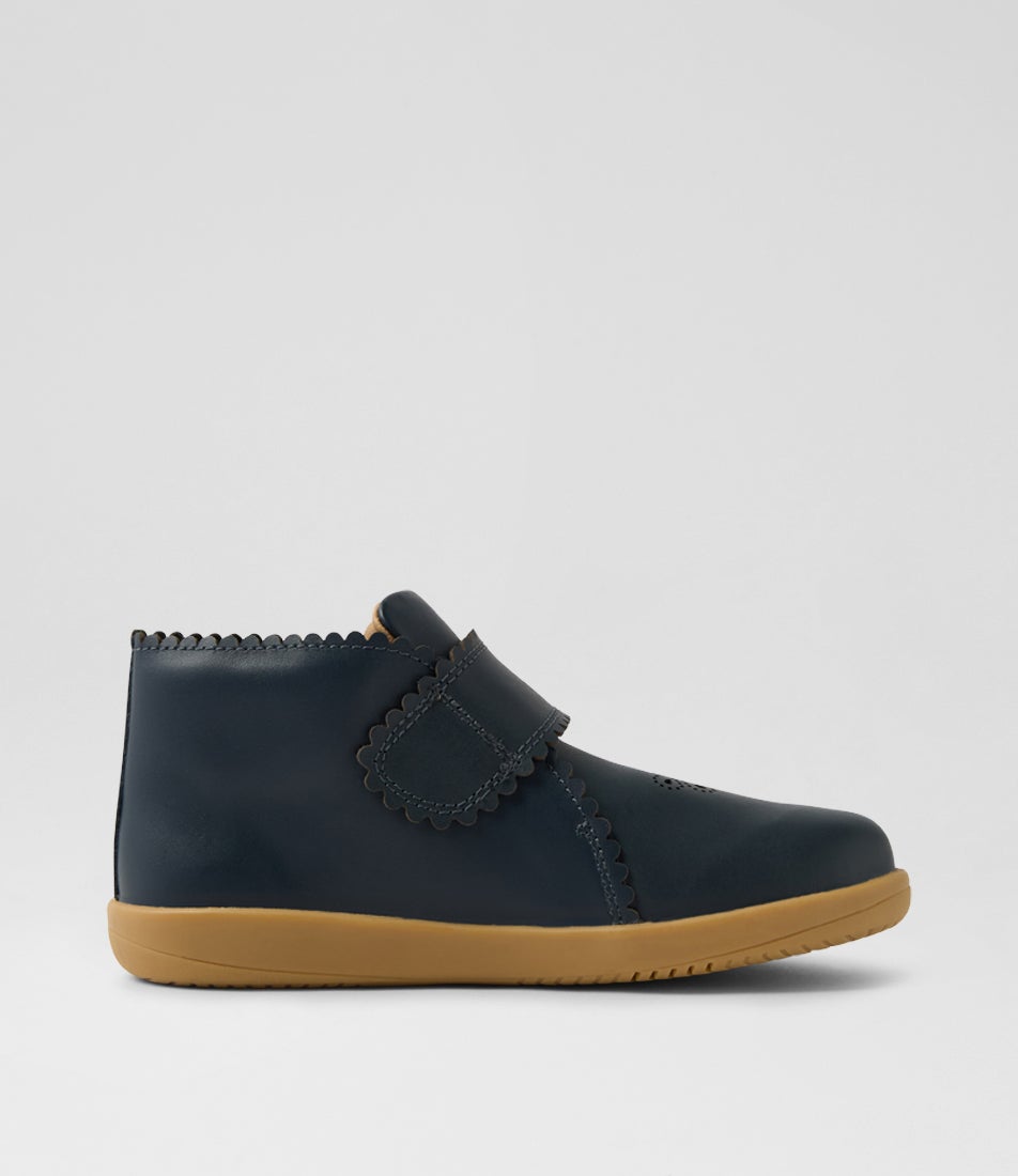 Bobux Kp Willow Navy Leather Ankle Boots