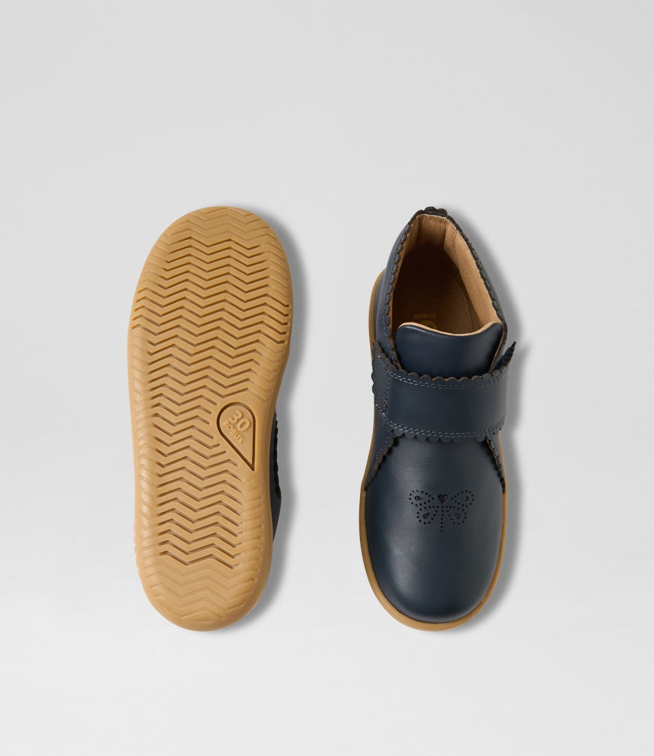 Bobux Kp Willow Navy Leather Ankle Boots