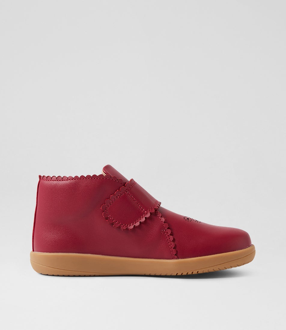 Bobux Kp Willow Tibitan Red Leather Ankle Boots