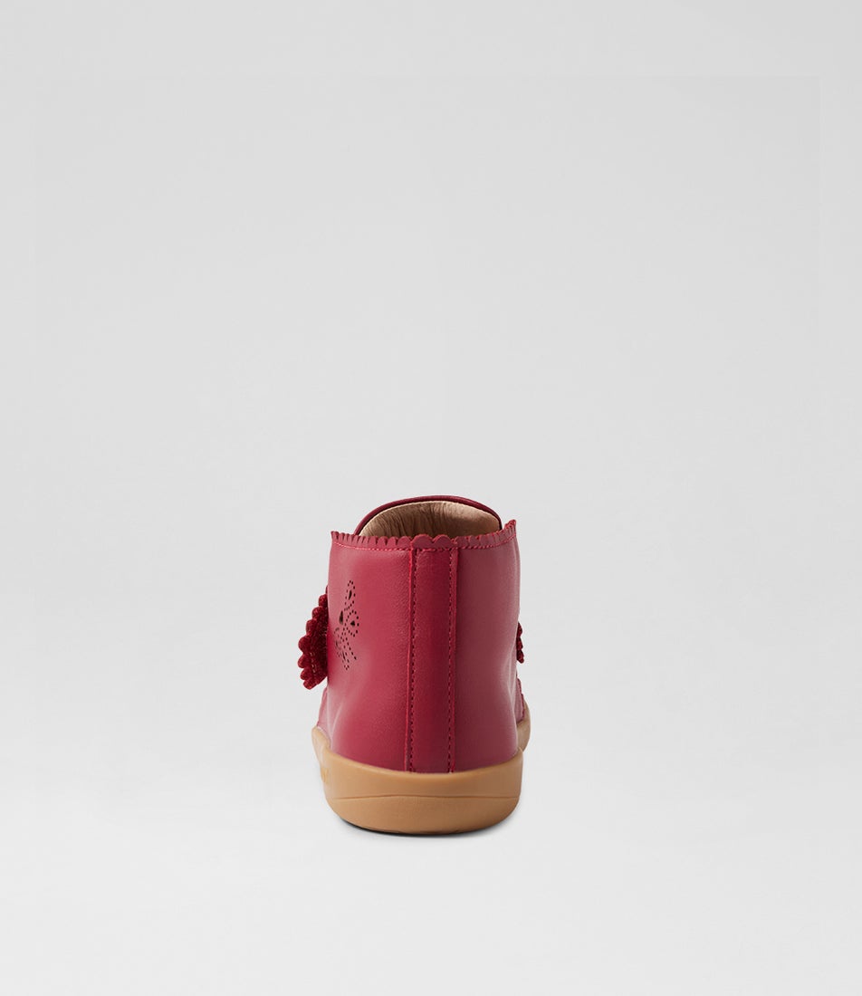 Bobux Kp Willow Tibitan Red Leather Ankle Boots