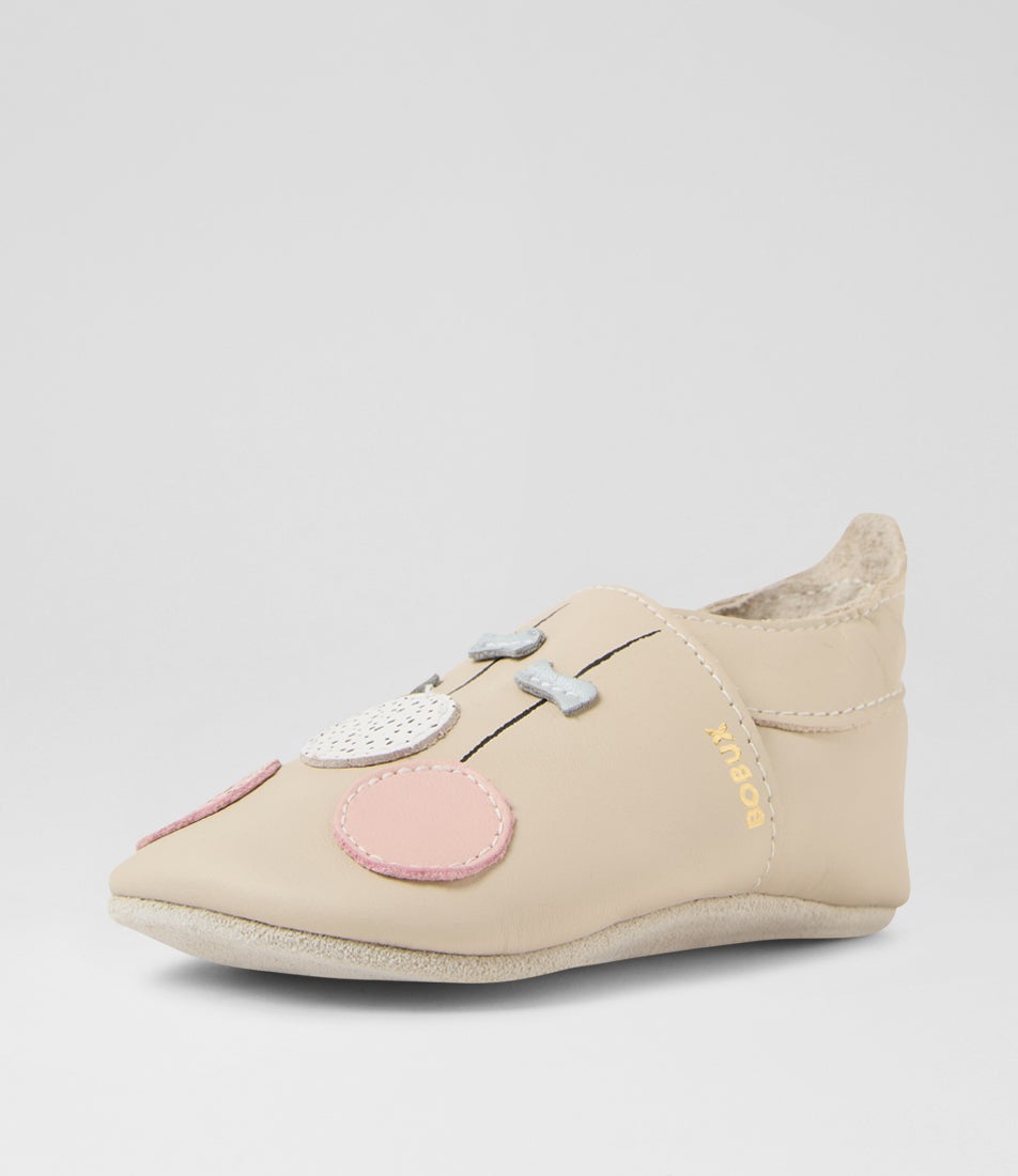 Bobux Ss Balloons Infant Milk Leather Flat Shoes