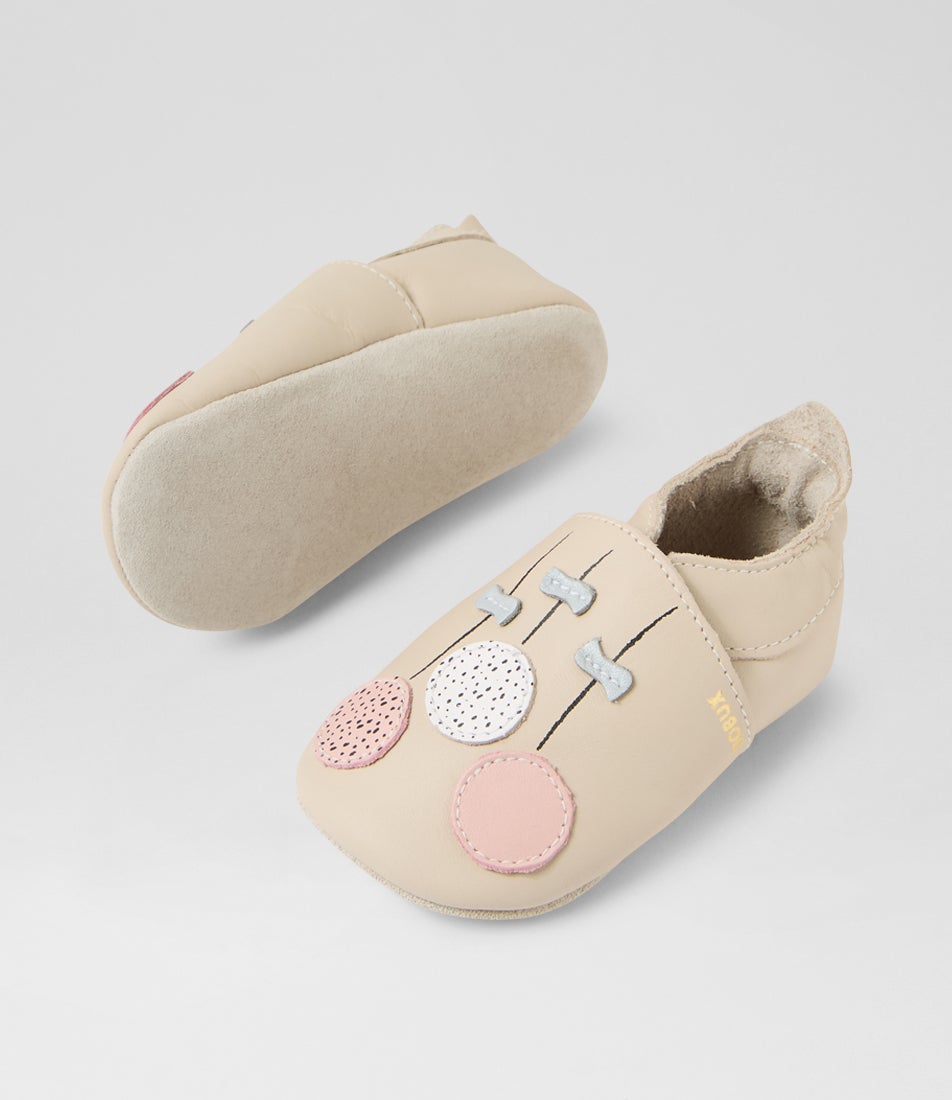 Bobux Ss Balloons Infant Milk Leather Flat Shoes