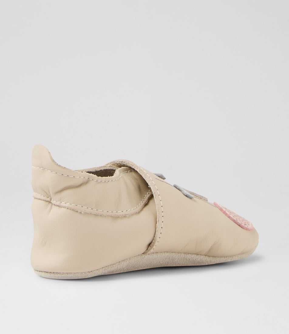 Bobux Ss Balloons Infant Milk Leather Flat Shoes
