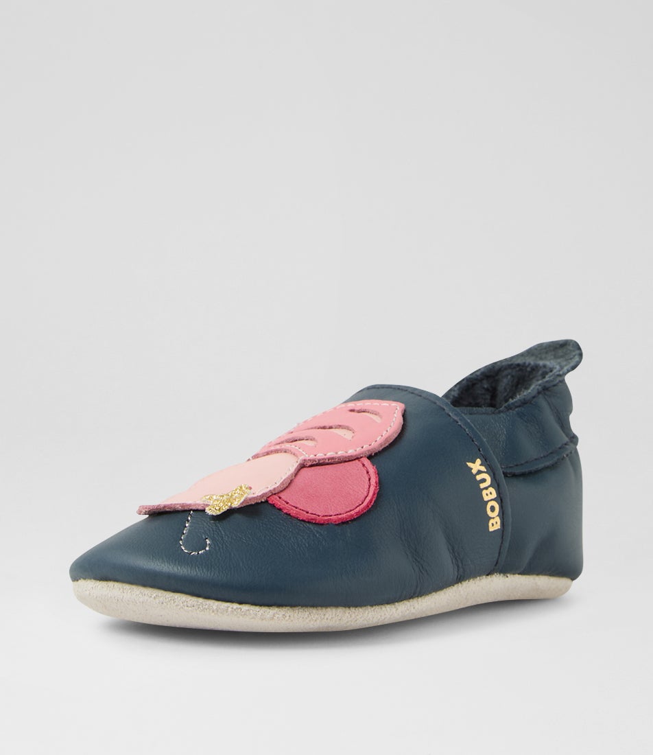 Bobux Ss Bee Infant Navy Leather Flat Shoes