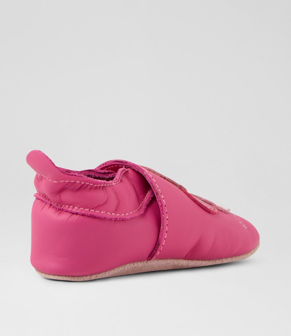 Bobux Ss Bee Infant Pink Leather Flat Shoes