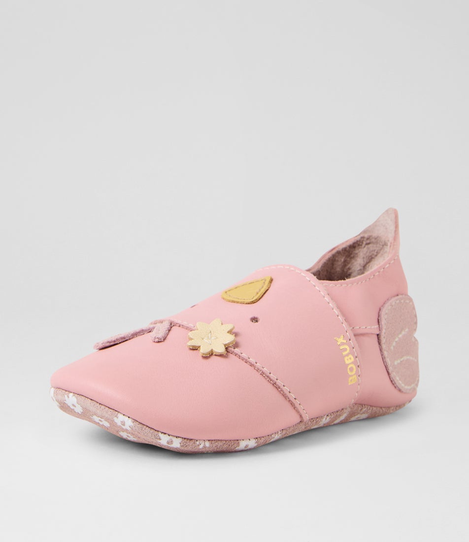 Bobux Ss Chickie Infant Blossom Leather Flat Shoes