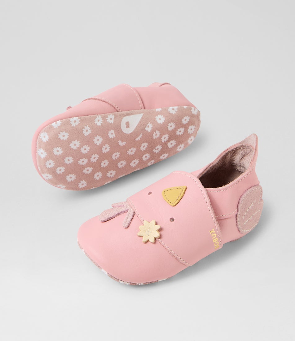 Bobux Ss Chickie Infant Blossom Leather Flat Shoes