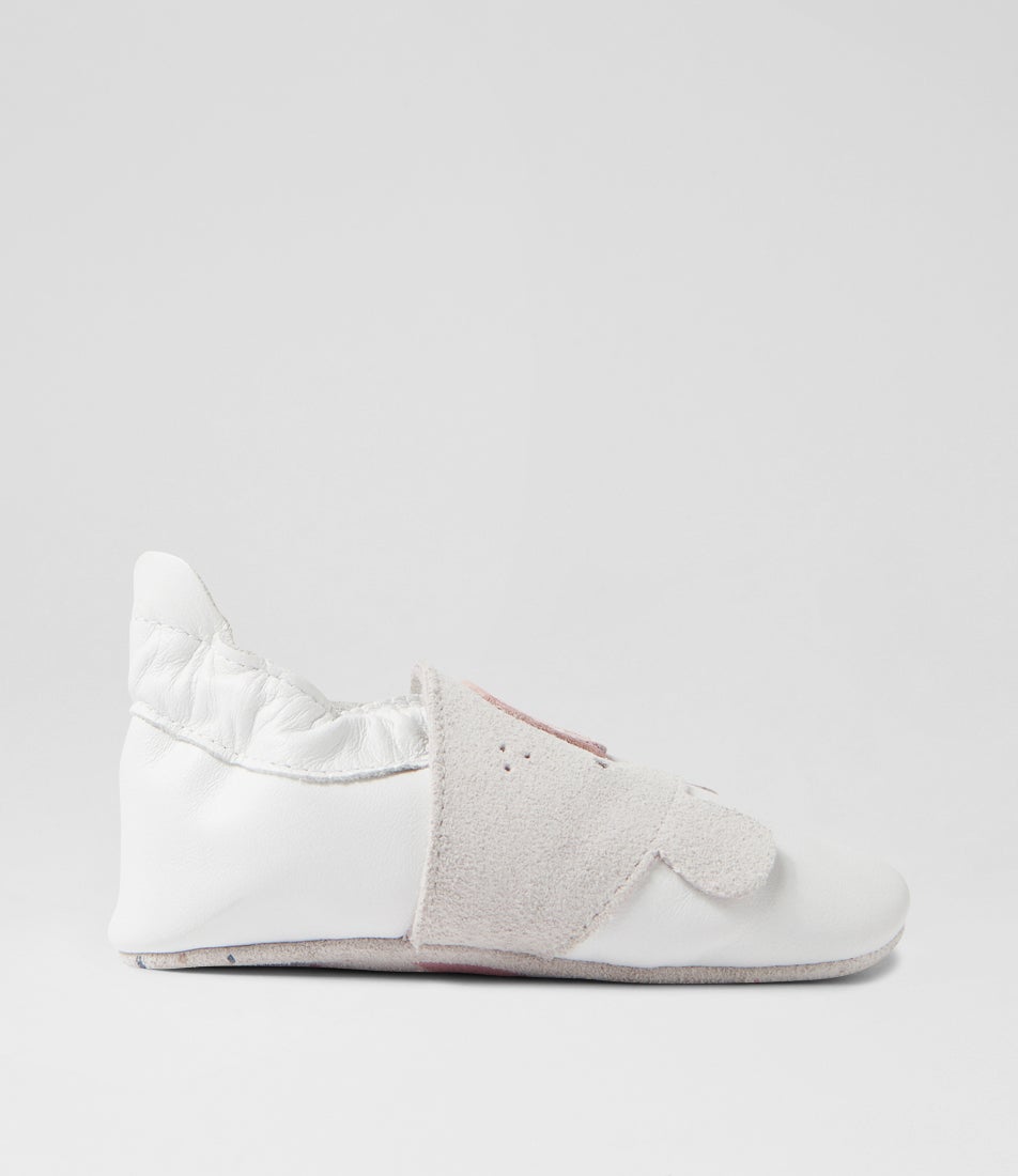 Bobux Ss Cub Infant White Leather Flat Shoes