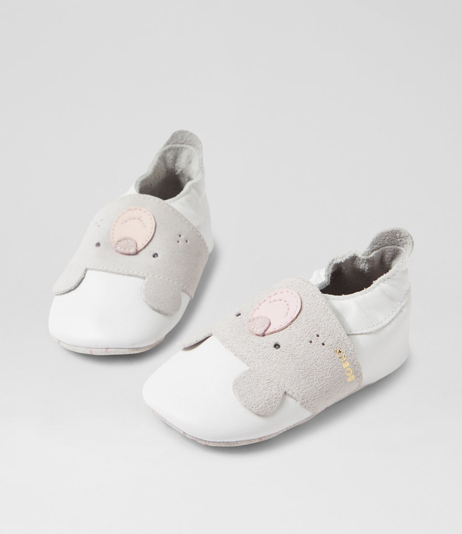 bobux Ss Cub Infant White Leather Flat Shoes