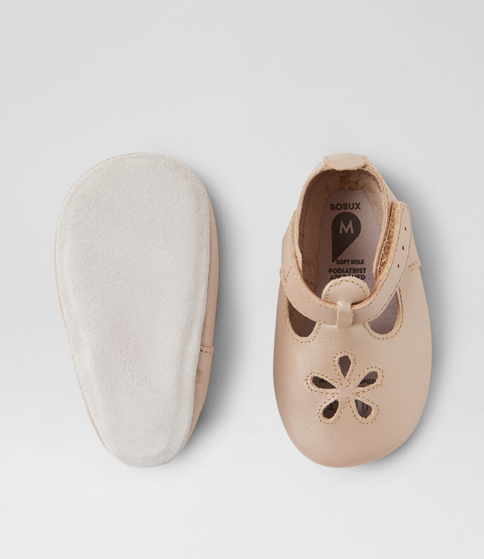 Bobux Ss Daisy Infant Gold Leather Flat Shoes