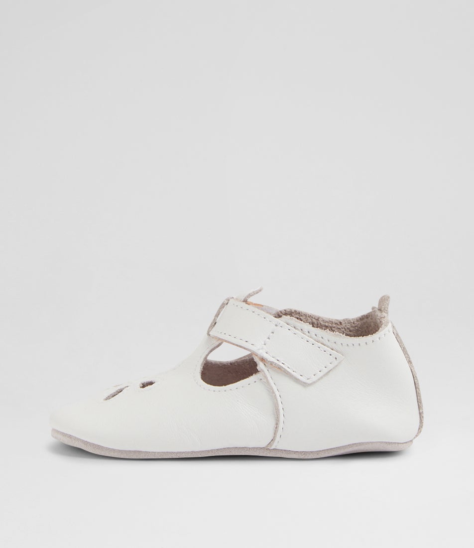 Bobux Ss Daisy Infant White Leather Flat Shoes