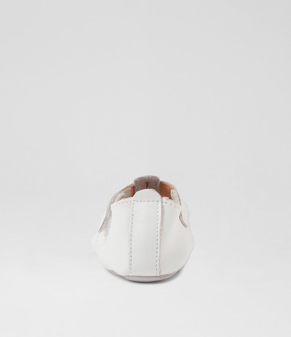 Bobux Ss Daisy Infant White Leather Flat Shoes