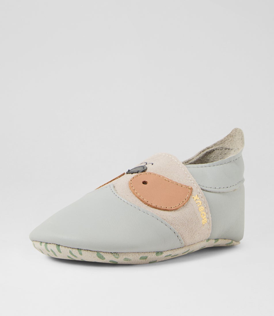 Bobux Ss Dozy Infant Stone Leather Flat Shoes