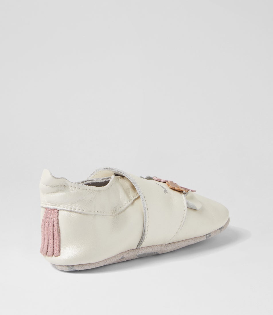 Bobux Ss Dream Infant Pearl Leather Flat Shoes