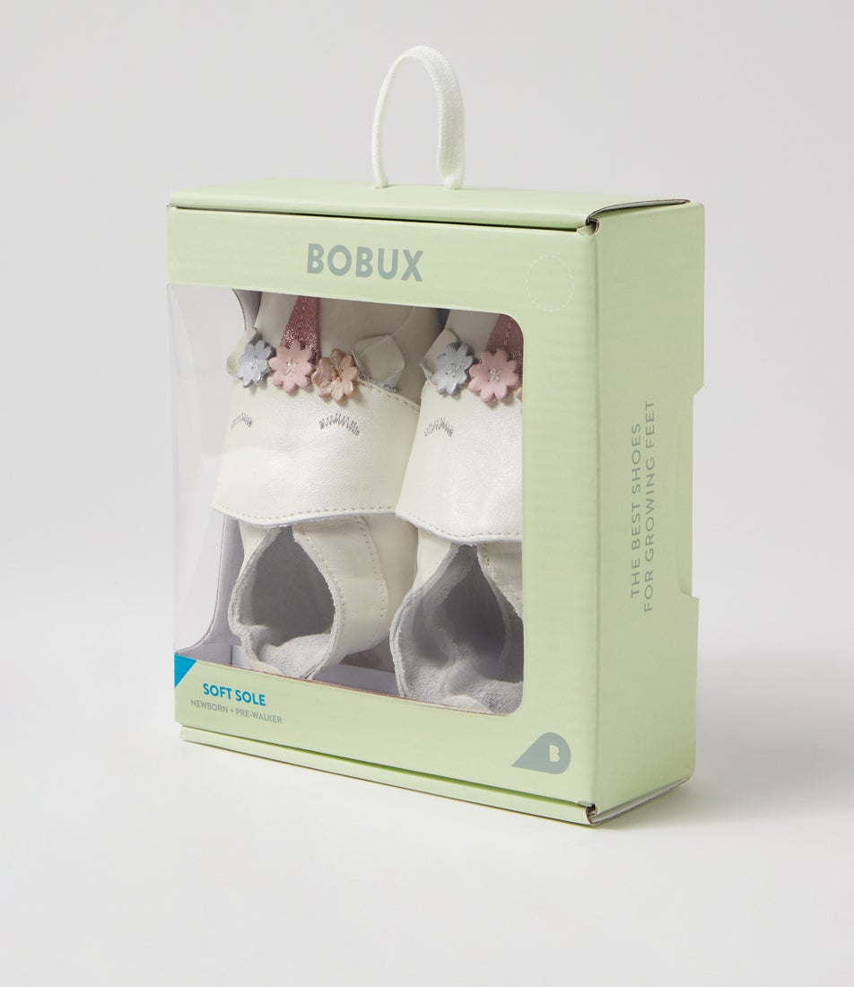 bobux Ss Dream Infant Pearl Leather Flat Shoes
