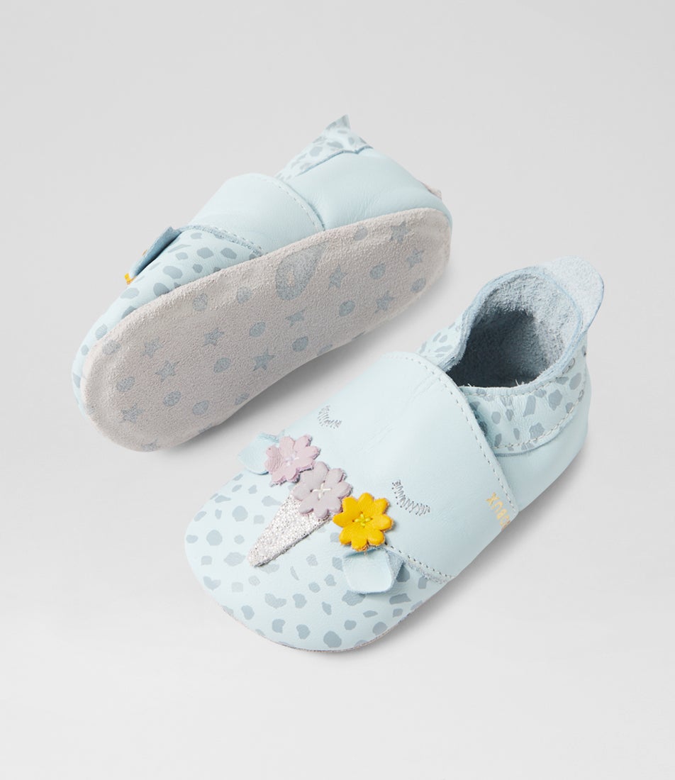 Bobux Ss Dream Infant Sky Leather Flat Shoes