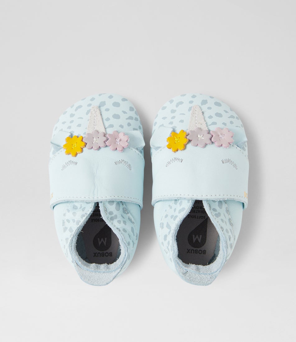 bobux Ss Dream Infant Sky Leather Flat Shoes