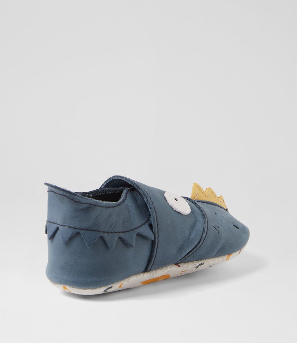 Bobux Ss Gruff Infant Navy Leather Flat Shoes