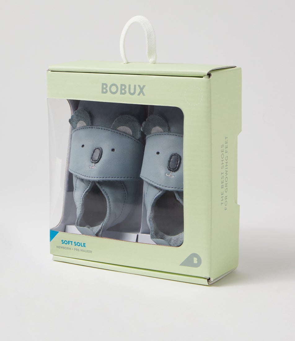 bobux Ss Koko Infant Slate Leather Flat Shoes