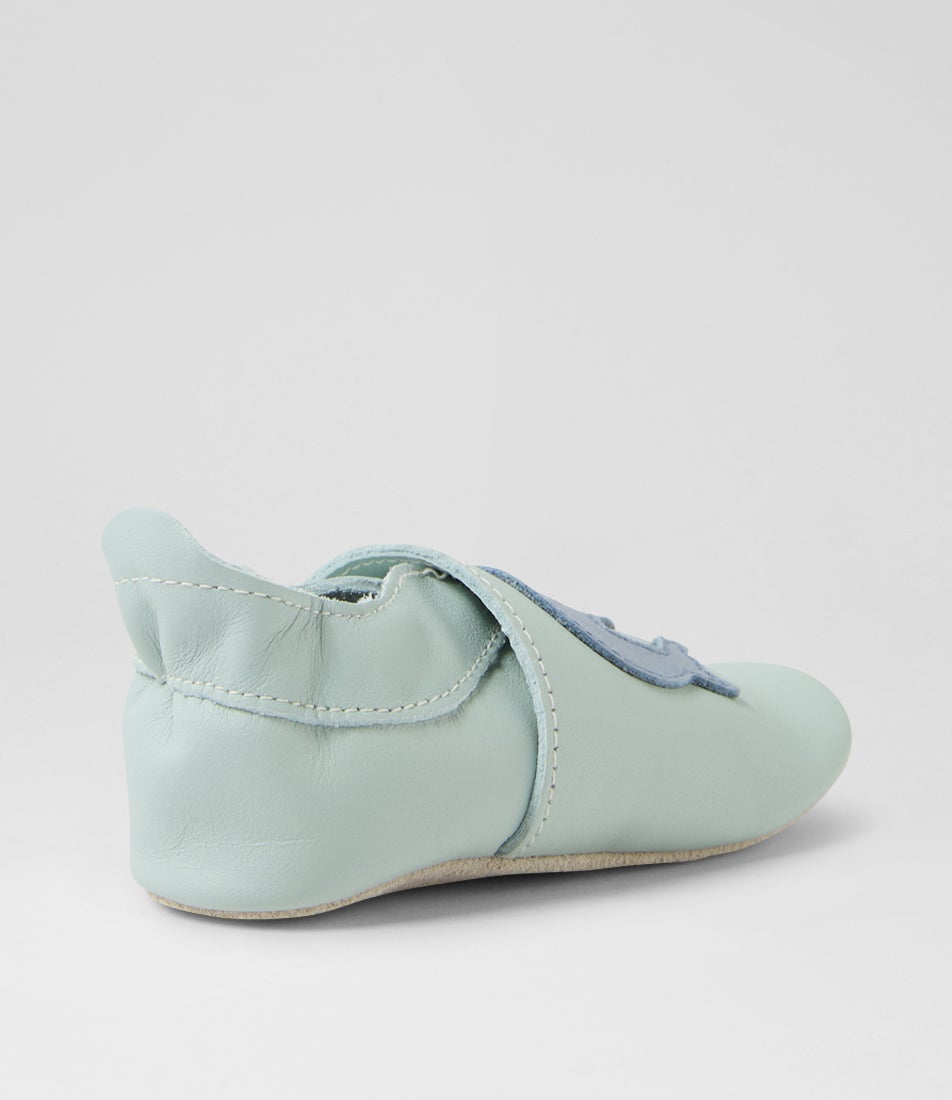 Bobux Ss Moby Infant Sky Grey Leather Flat Shoes