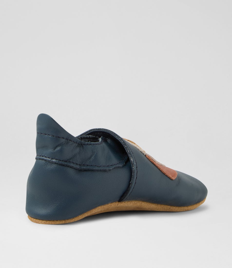 Bobux Ss Puppy Infant Navy Leather Flat Shoes