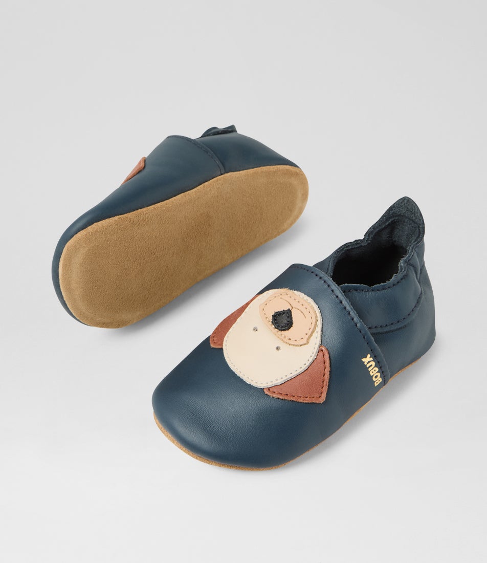 Bobux Ss Puppy Infant Navy Leather Flat Shoes