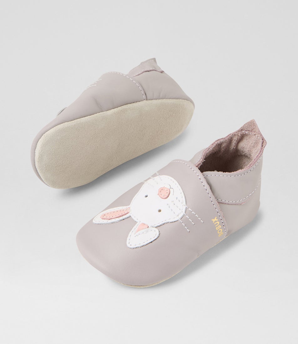 Bobux Ss Rabbit Infant Lilac Leather Flat Shoes