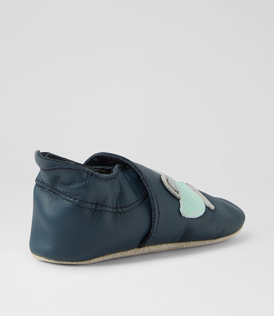 Bobux Ss Scoot Infant Navy Leather Flat Shoes