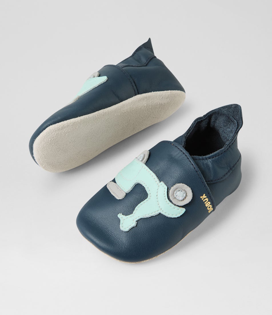Bobux Ss Scoot Infant Navy Leather Flat Shoes
