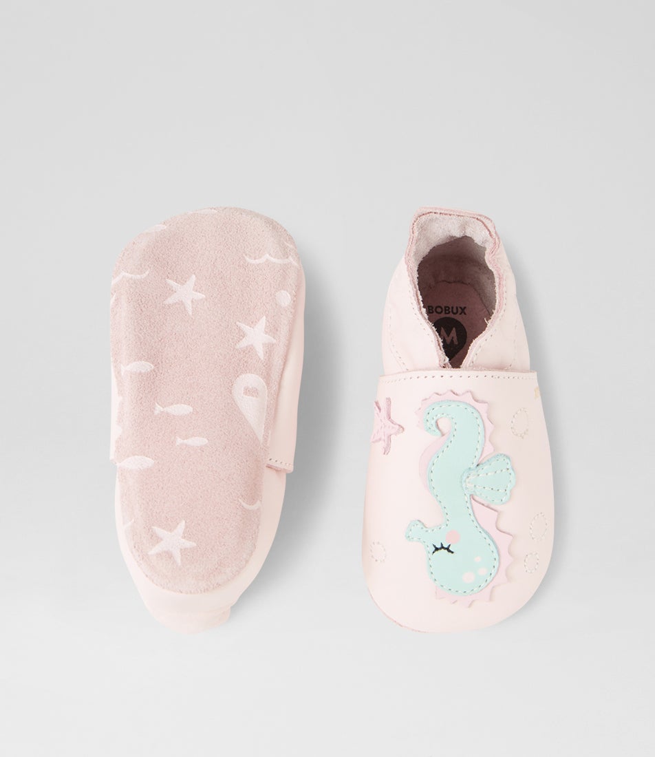 Bobux Ss Seahorse Heavenly Pink Leather Flat Shoes
