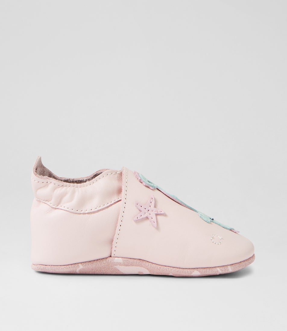 Bobux Ss Seahorse Heavenly Pink Leather Flat Shoes