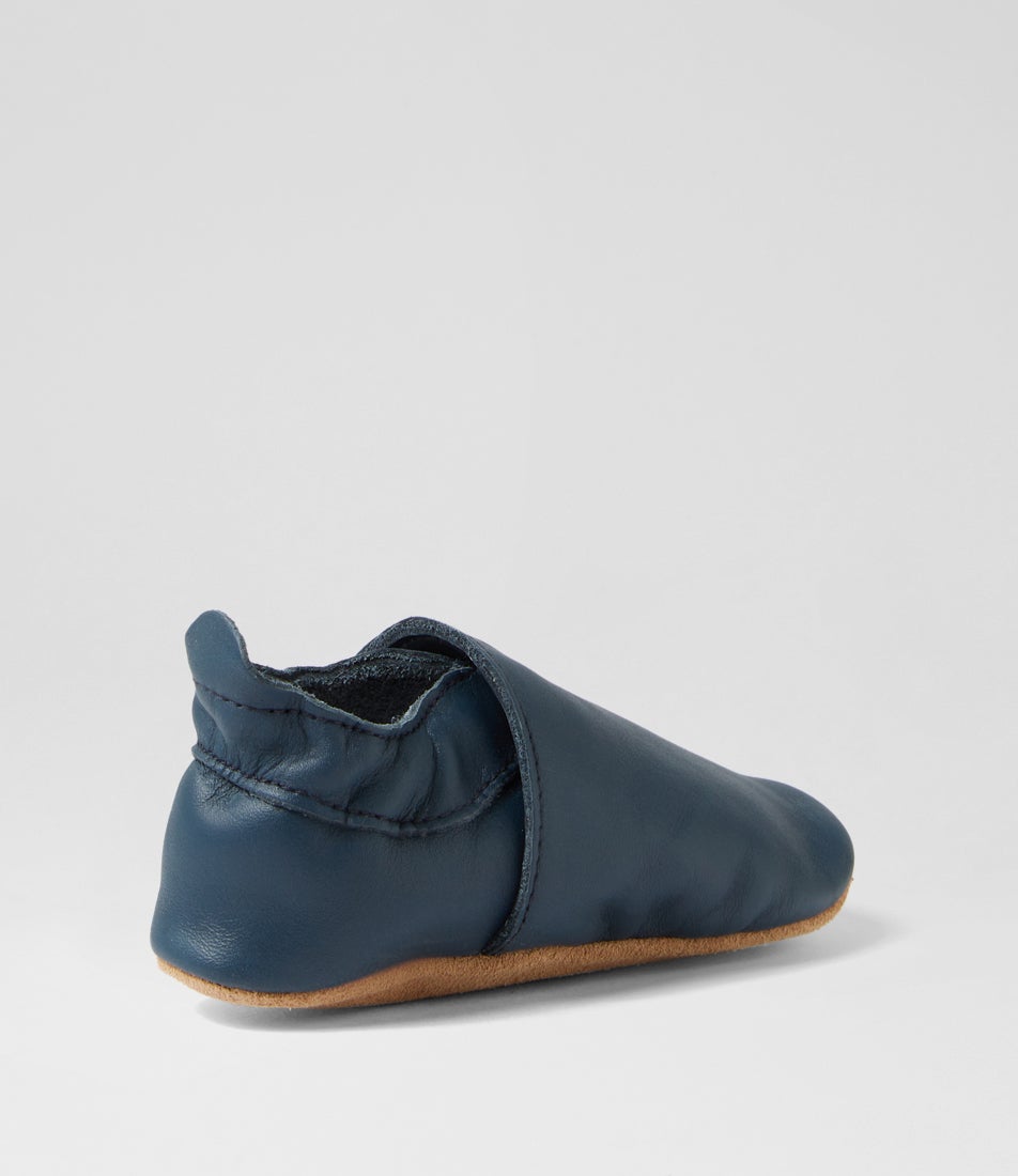 bobux Ss Simple Infant Navy Leather Flat Shoes